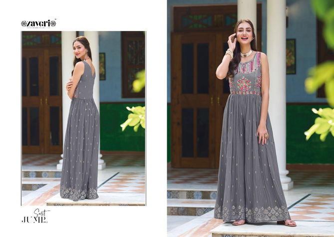 Zaveri Jump Suit Vol 4 Hitlist Georgette Designer Dress Collection
